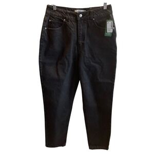 TWIK Old School Vintage Mom Fit Jeans Black‎ Wash Size 30